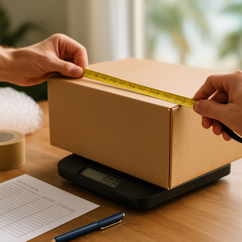 Anguilla Paketgrößen und Gewicht – Versand mit anguillatourguide