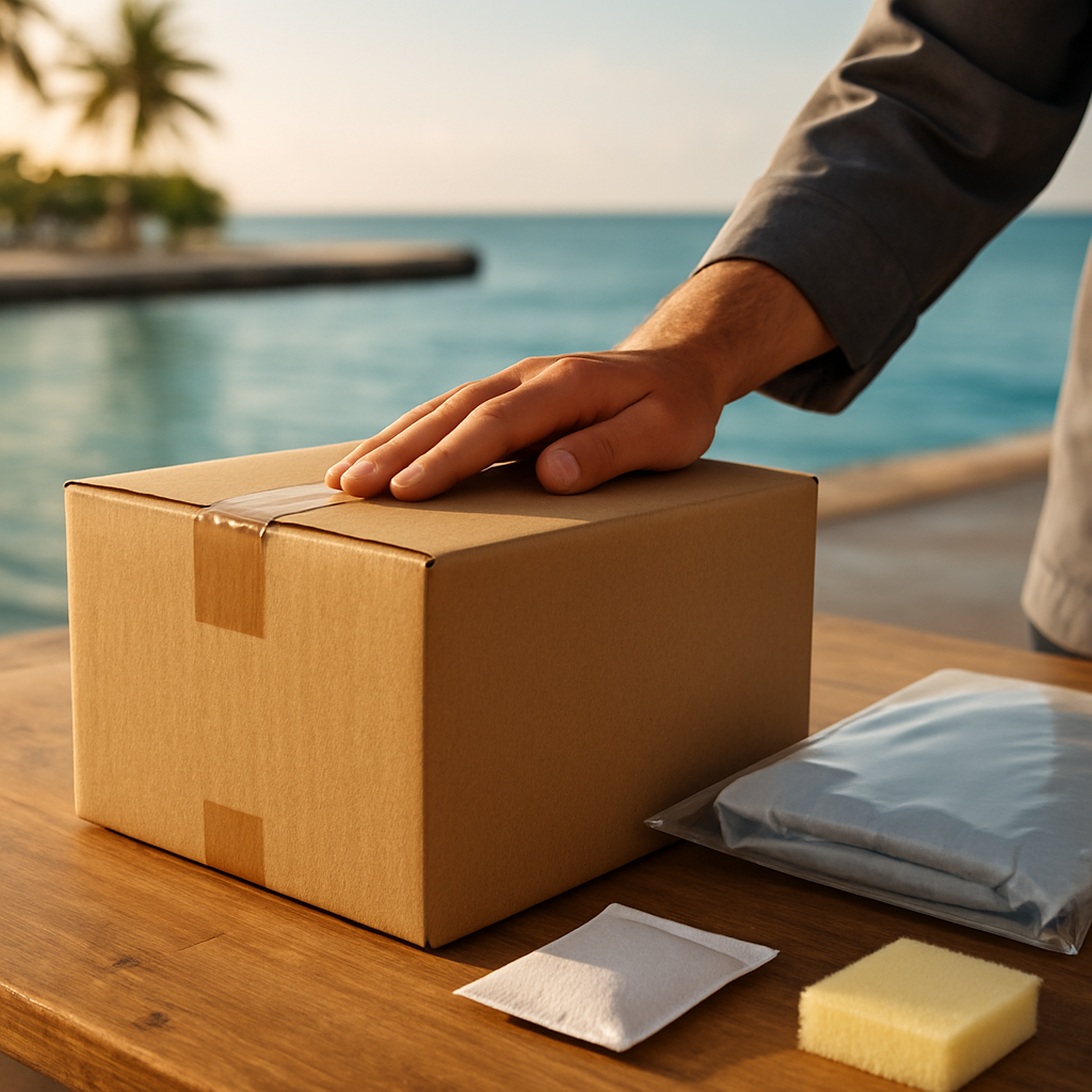 Wasserdichte Verpackungen Karibik – Versand mit anguillatourguide